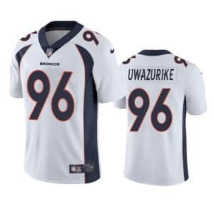 Eyioma Uwazurike Denver Broncos White Vapor Limited Jersey