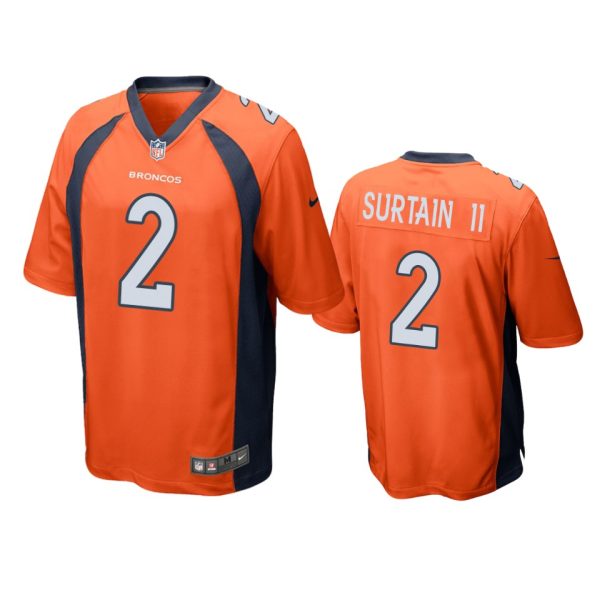 Patrick Surtain II Denver Broncos Orange Game Jersey