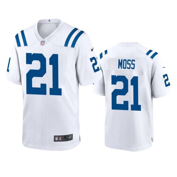 Zack Moss Indianapolis Colts White Game Jersey