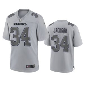 Bo Jackson Las Vegas Raiders Gray Atmosphere Fashion Game Jersey