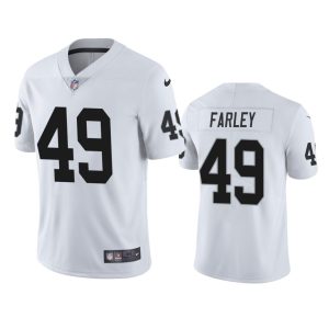 Matthias Farley Las Vegas Raiders White Vapor Limited Jersey