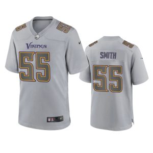 Za'Darius Smith Minnesota Vikings Gray Atmosphere Fashion Game Jersey