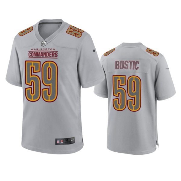 Jon Bostic Washington Commanders Gray Atmosphere Fashion Game Jersey