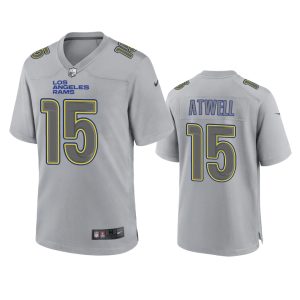 Tutu Atwell Los Angeles Rams Gray Atmosphere Fashion Game Jersey