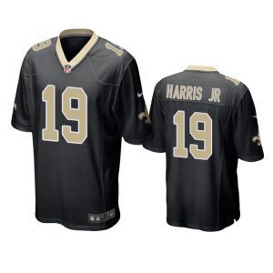 Chris Harris Jr New Orleans Saints Black Game Jersey