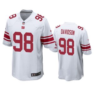 D.J. Davidson New York Giants White Game Jersey