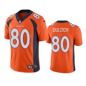 Greg Dulcich Denver Broncos Orange Vapor Limited Jersey