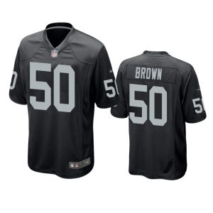 Jayon Brown Las Vegas Raiders Black Game Jersey