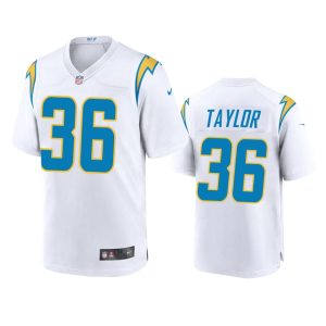 Ja'Sir Taylor Los Angeles Chargers White Game Jersey