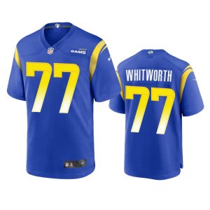 Andrew Whitworth Los Angeles Rams Royal Game Jersey