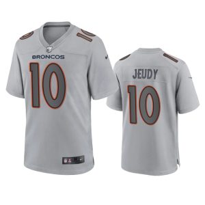 Jerry Jeudy Denver Broncos Gray Atmosphere Fashion Game Jersey