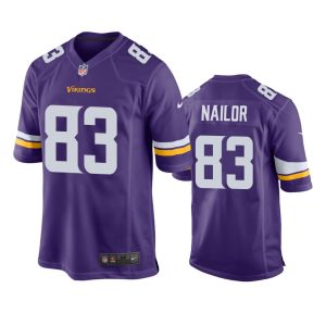 Jalen Nailor Minnesota Vikings Purple Game Jersey