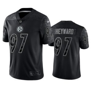 Cameron Heyward Pittsburgh Steelers Black Reflective Limited Jersey