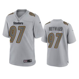 Cameron Heyward Pittsburgh Steelers Gray Atmosphere Fashion Game Jersey