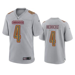 Taylor Heinicke Washington Commanders Gray Atmosphere Fashion Game Jersey