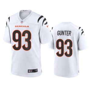 Jeffrey Gunter Cincinnati Bengals White Game Jersey