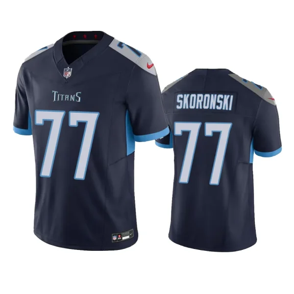 Peter Skoronski Tennessee Titans Navy Vapor F.U.S.E. Limited Jersey