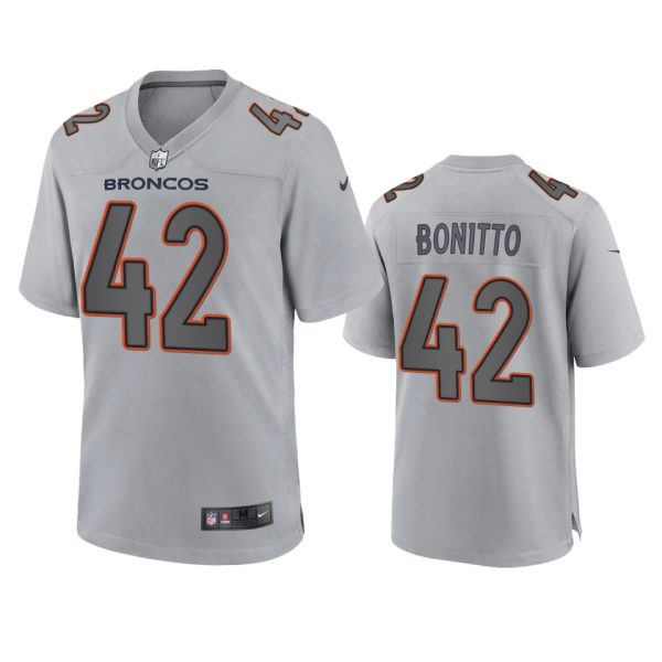 Nik Bonitto Denver Broncos Gray Atmosphere Fashion Game Jersey