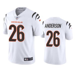 Tycen Anderson Cincinnati Bengals White Vapor Limited Jersey