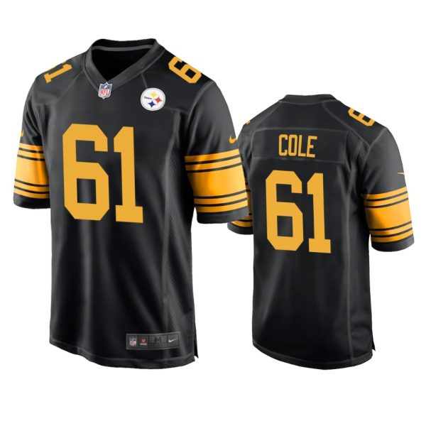 Mason Cole Pittsburgh Steelers Black Alternate Game Jersey