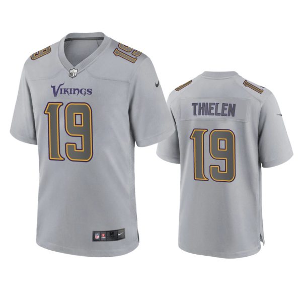 Adam Thielen Minnesota Vikings Gray Atmosphere Fashion Game Jersey