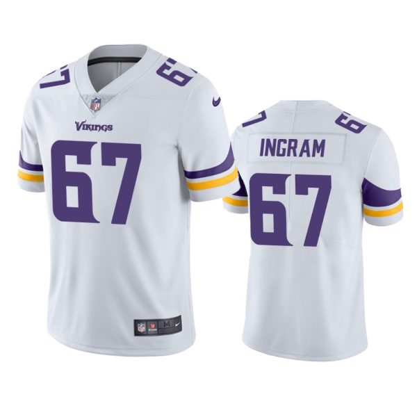 Ed Ingram Minnesota Vikings White Vapor Limited Jersey