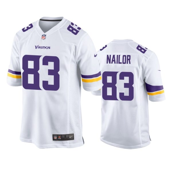 Jalen Nailor Minnesota Vikings White Game Jersey