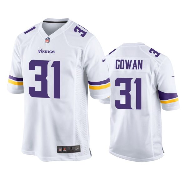 Tay Gowan Minnesota Vikings White Game Jersey