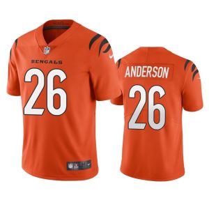 Tycen Anderson Cincinnati Bengals Orange Vapor Limited Jersey