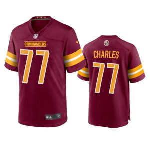 Saahdiq Charles Washington Commanders Burgundy Game Jersey