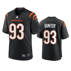 Jeffrey Gunter Cincinnati Bengals Black Game Jersey