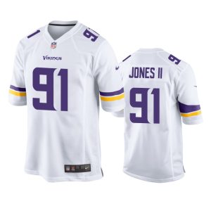 Patrick Jones II Minnesota Vikings White Game Jersey