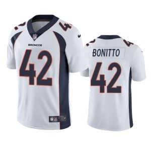 Nik Bonitto Denver Broncos White Vapor Limited Jersey