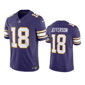 Justin Jefferson Minnesota Vikings Purple Classic F.U.S.E. Limited Jersey