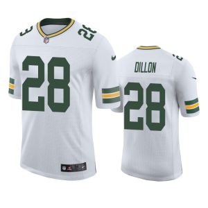 A.J. Dillon Green Bay Packers White Vapor Limited Jersey