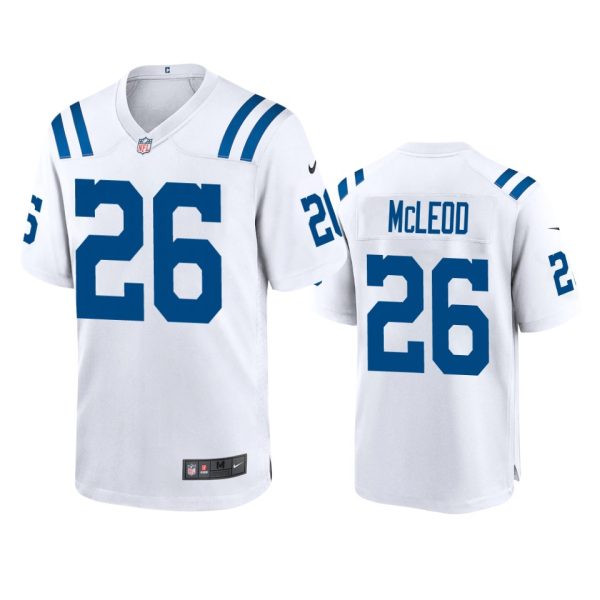 Rodney McLeod Indianapolis Colts White Game Jersey