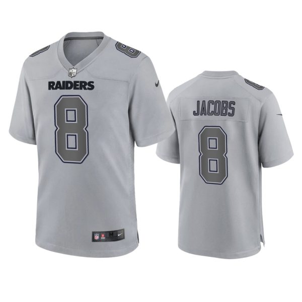 Josh Jacobs Las Vegas Raiders Gray Atmosphere Fashion Game Jersey