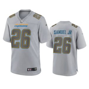 Asante Samuel Jr. Los Angeles Chargers Gray Atmosphere Fashion Game Jersey