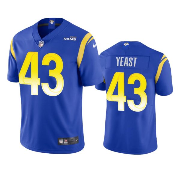 Russ Yeast Los Angeles Rams Royal Vapor Limited Jersey