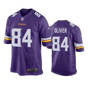 Josh Oliver Minnesota Vikings Purple Game Jersey