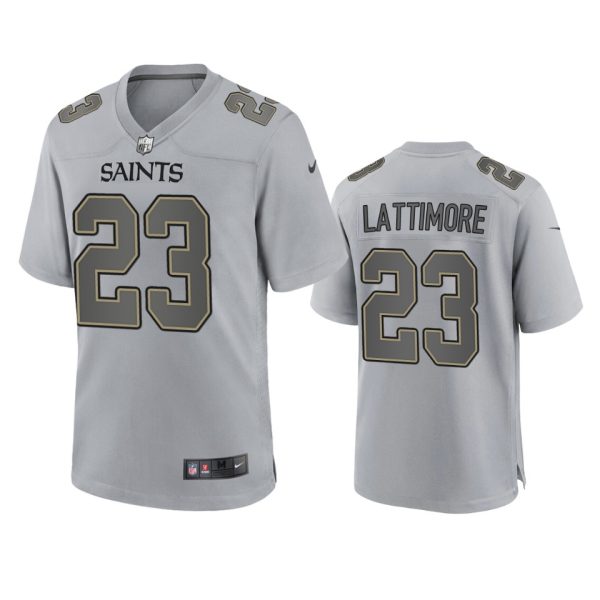 Marshon Lattimore New Orleans Saints Gray Atmosphere Fashion Game Jersey