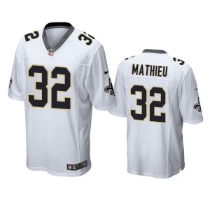 Tyrann Mathieu New Orleans Saints White Game Jersey