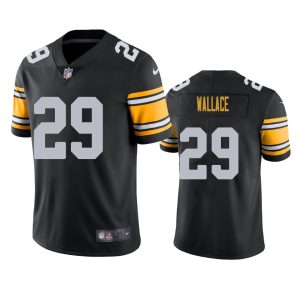 Levi Wallace Pittsburgh Steelers Black Vapor Limited Jersey