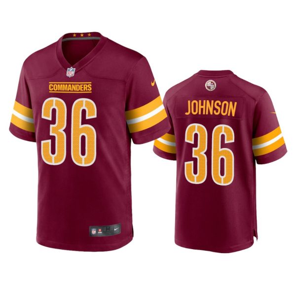 Danny Johnson Washington Commanders Burgundy Game Jersey