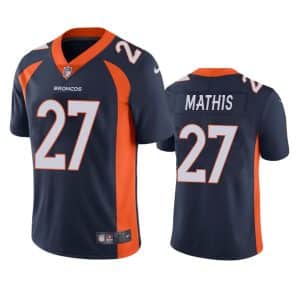 Damarri Mathis Denver Broncos Navy Vapor Limited Jersey
