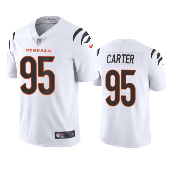 Zachary Carter Cincinnati Bengals White Vapor Limited Jersey