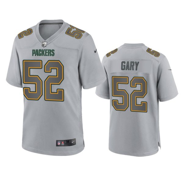 Rashan Gary Green Bay Packers Gray Atmosphere Fashion Game Jersey