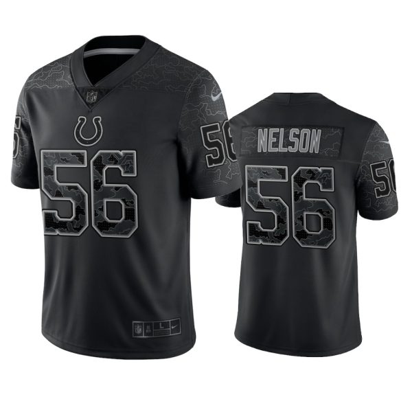 Quenton Nelson Indianapolis Colts Black Reflective Limited Jersey