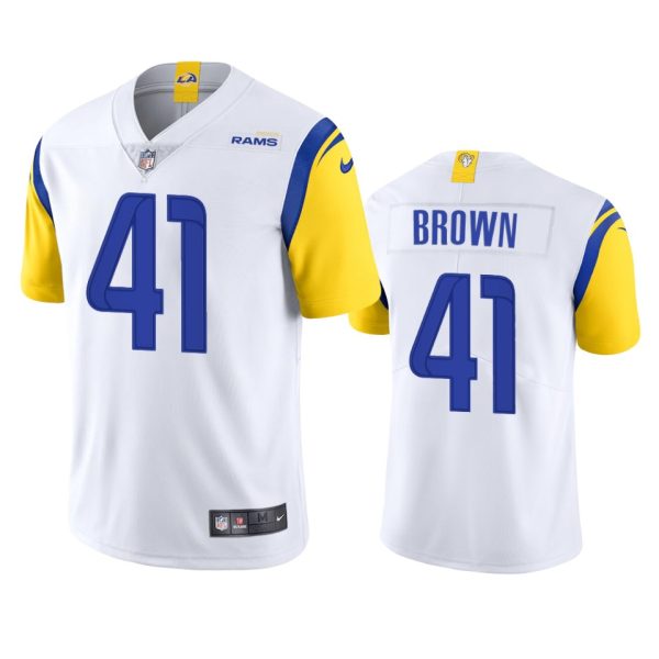 Malcolm Brown Los Angeles Rams White Alternate Vapor Limited Jersey