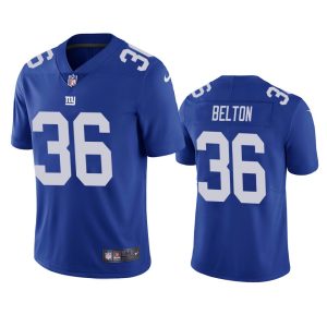 Dane Belton New York Giants Blue Vapor Limited Jersey